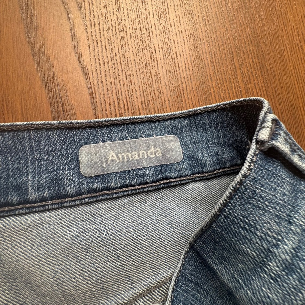 Gloria Vanderbilt Amanda Jeans Plus Women 20W Blue High Rise Tapered Denim EUC - Picture 3 of 10